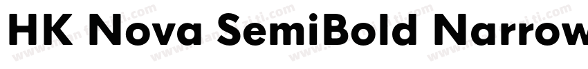 HK Nova SemiBold Narrow字体转换